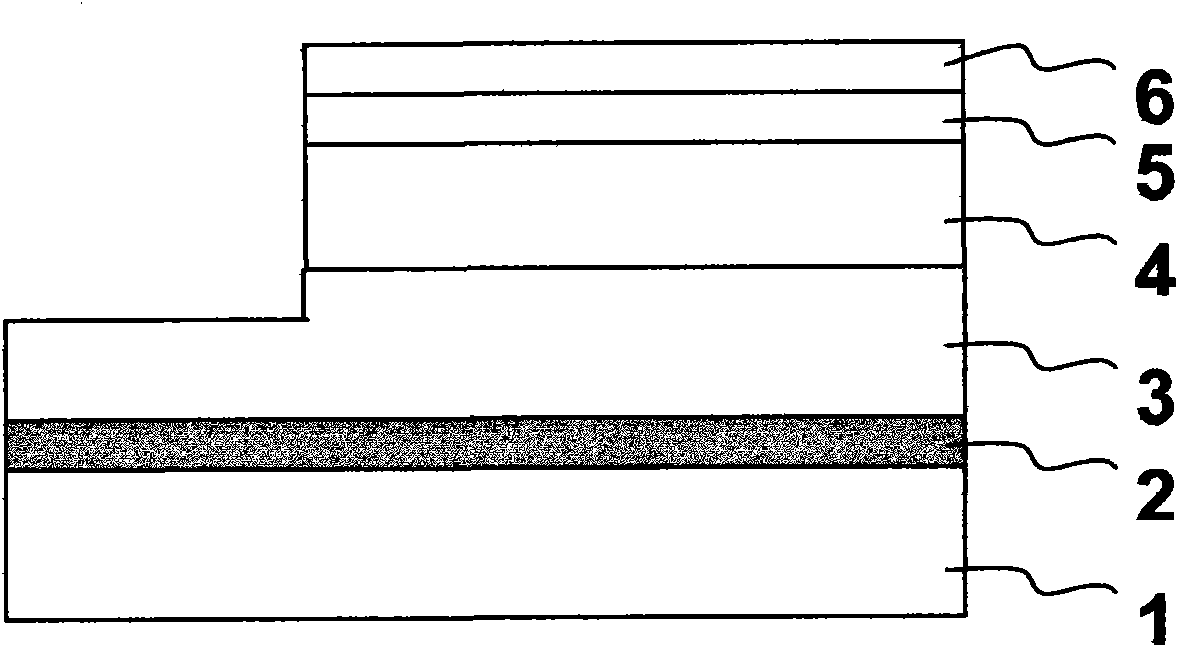 GaN-based flip-chip light-emitting diode with double reflecting layers and preparation method thereof