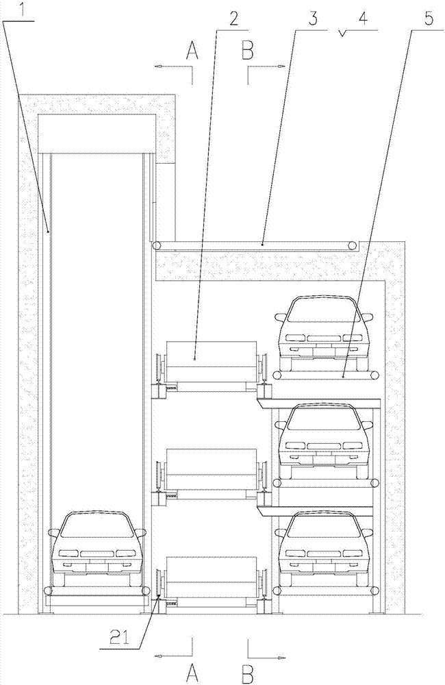 A plane mobile parking device