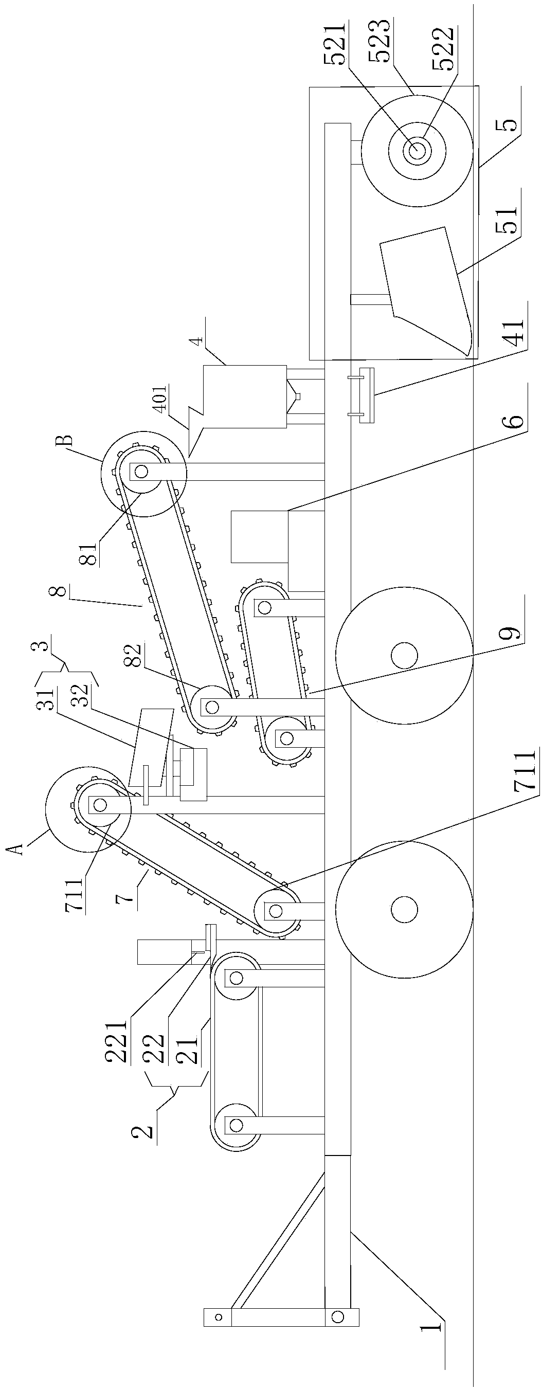 Corn stalk treatment device and method