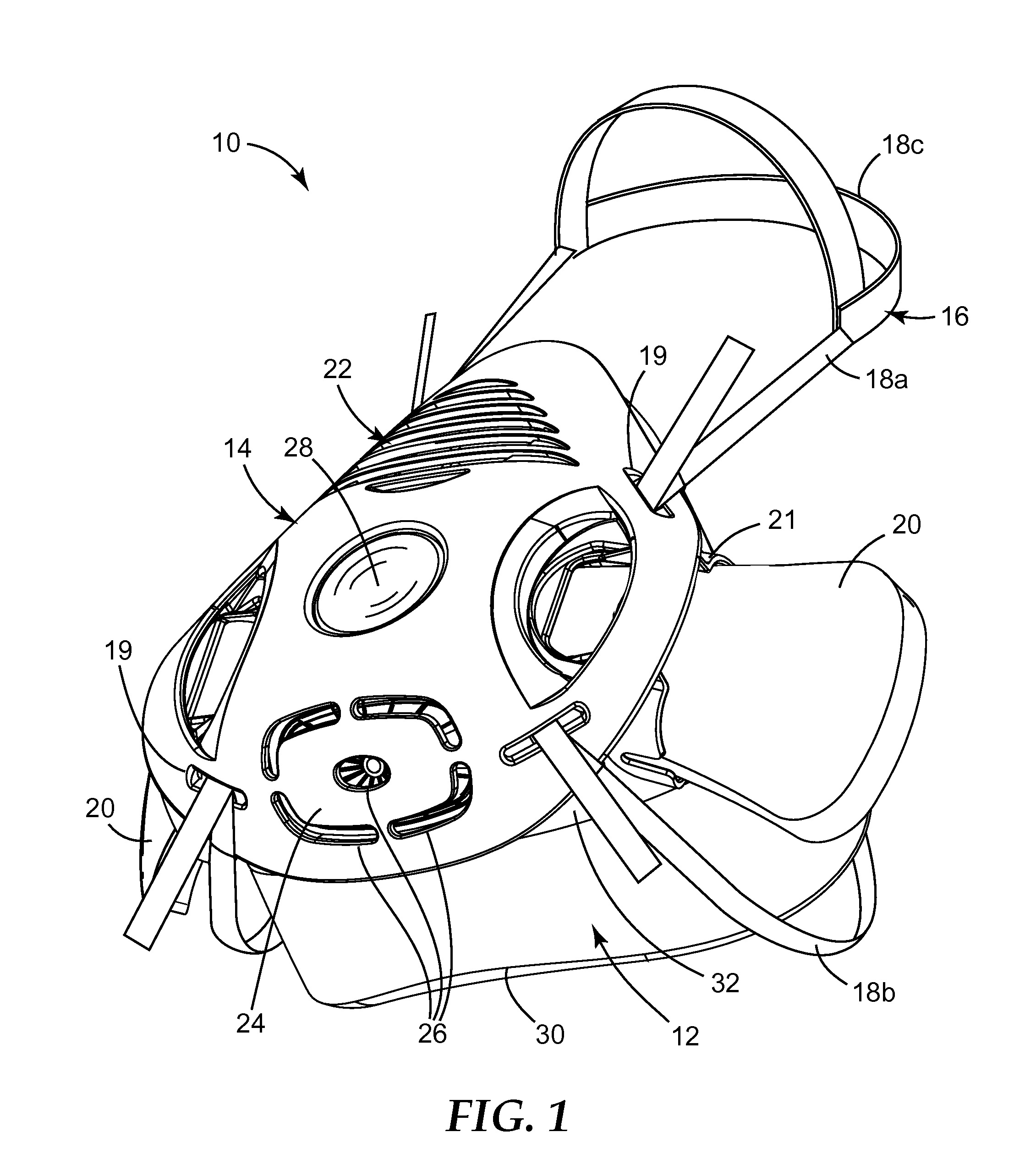 Respirator Having Noncircular Centroid-Mounted Exhalation Valve