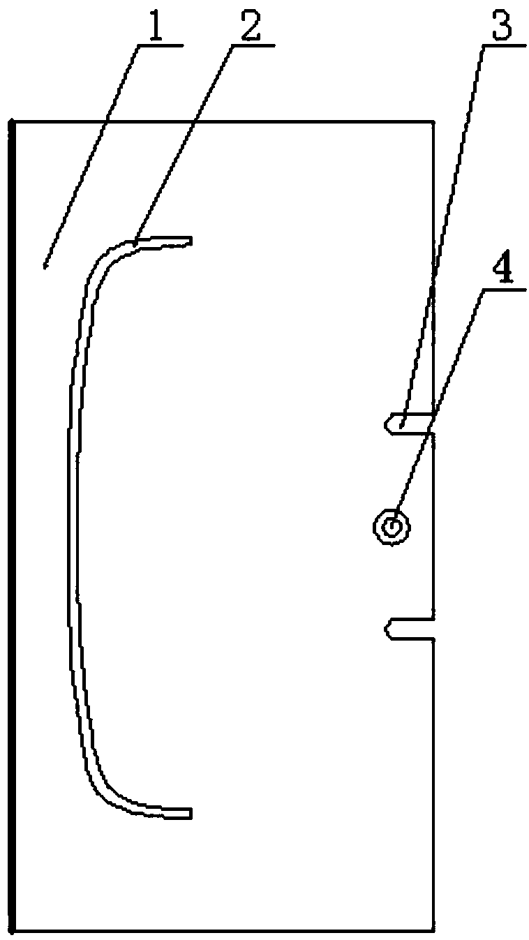 Template for crocheting lower hem facing