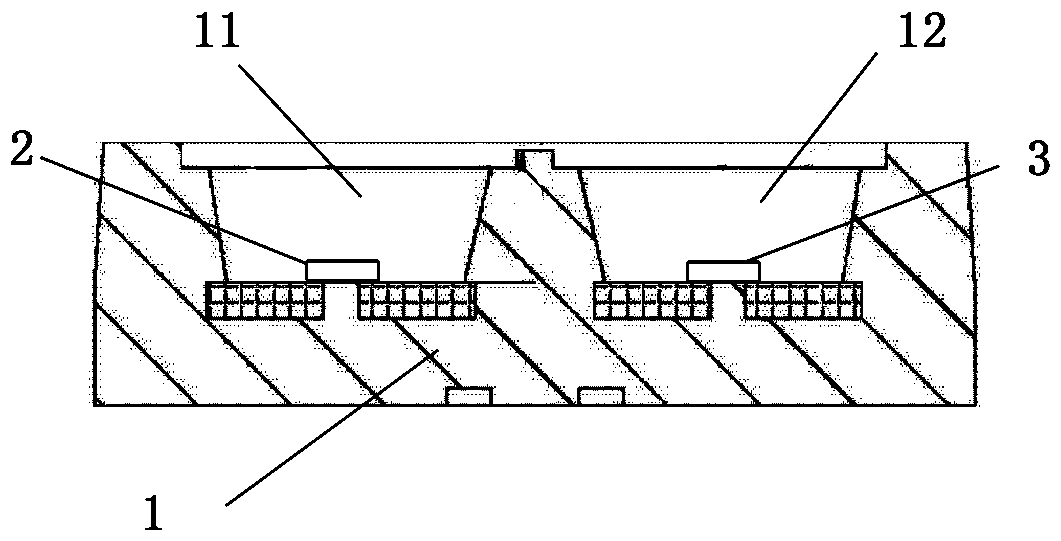 LED lamp bead with characteristic of 360-degree light emitting and production process thereof