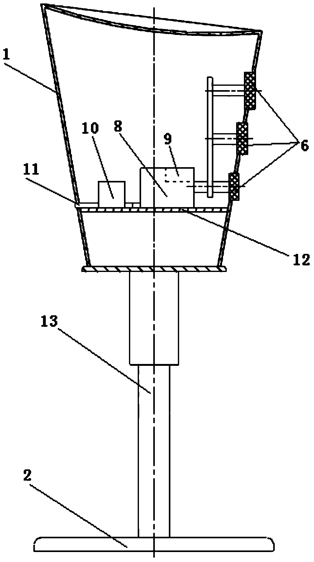 Lifting chair with loudspeakers