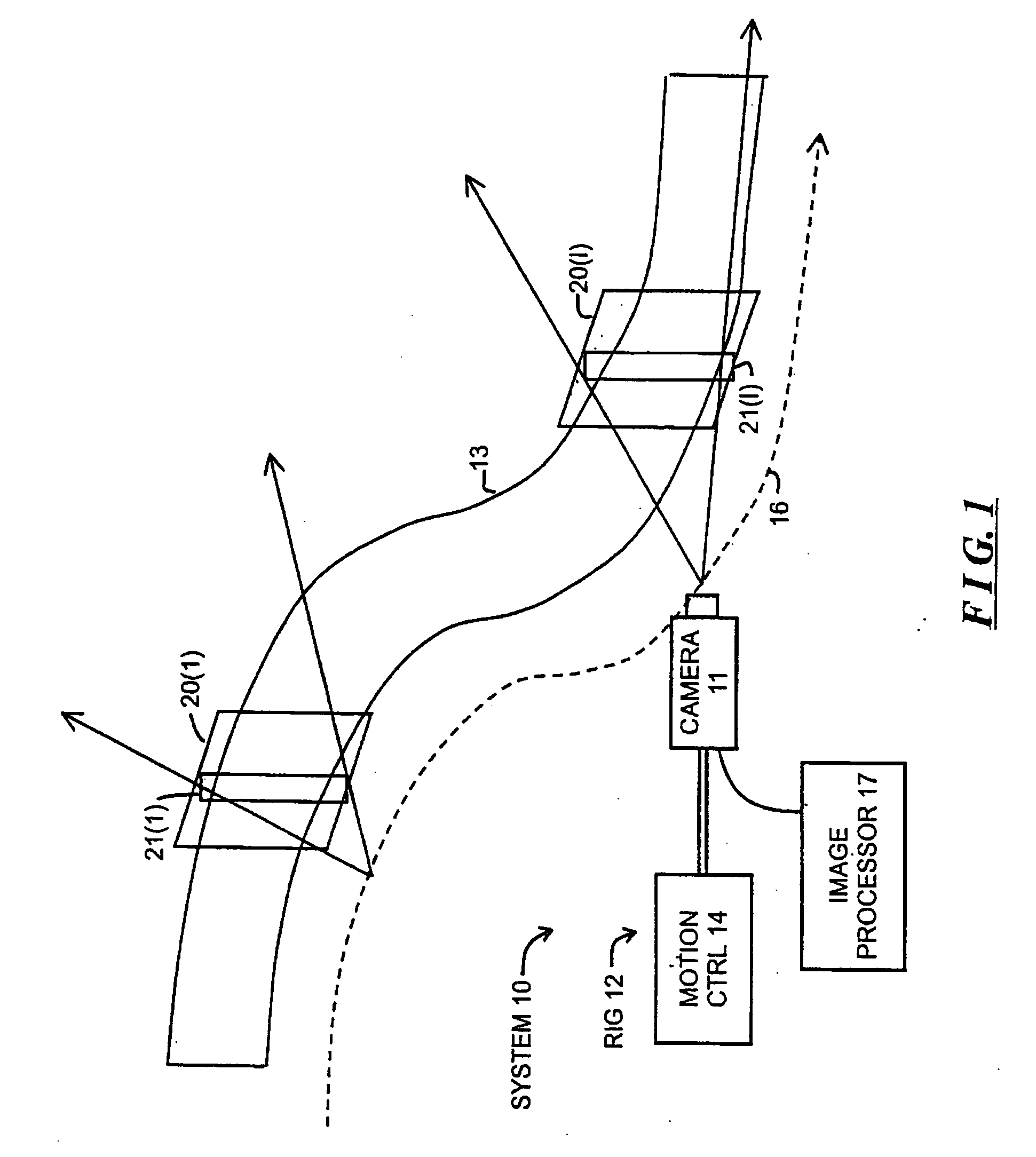 System and method for rectified mosaicing of images recorded by a moving camera