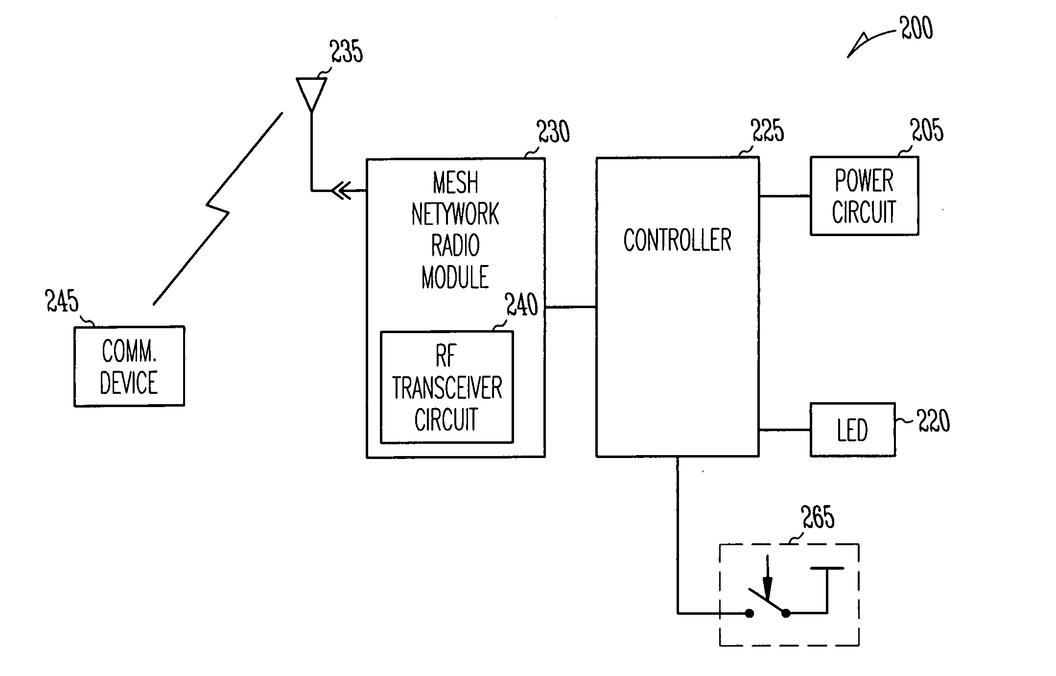 Cordless mains powered form factor for mesh network router node