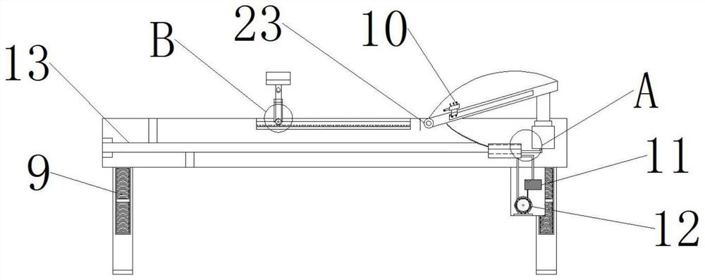 Supporting device for limb skin grafting operation in burn and plastic surgery