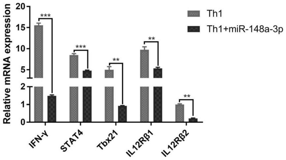 Micromolecule preparation for inhibiting TH1 cell polarization, and application of micromolecule preparation