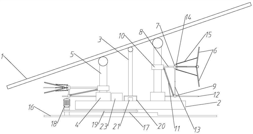 Wind-proof photovoltaic support