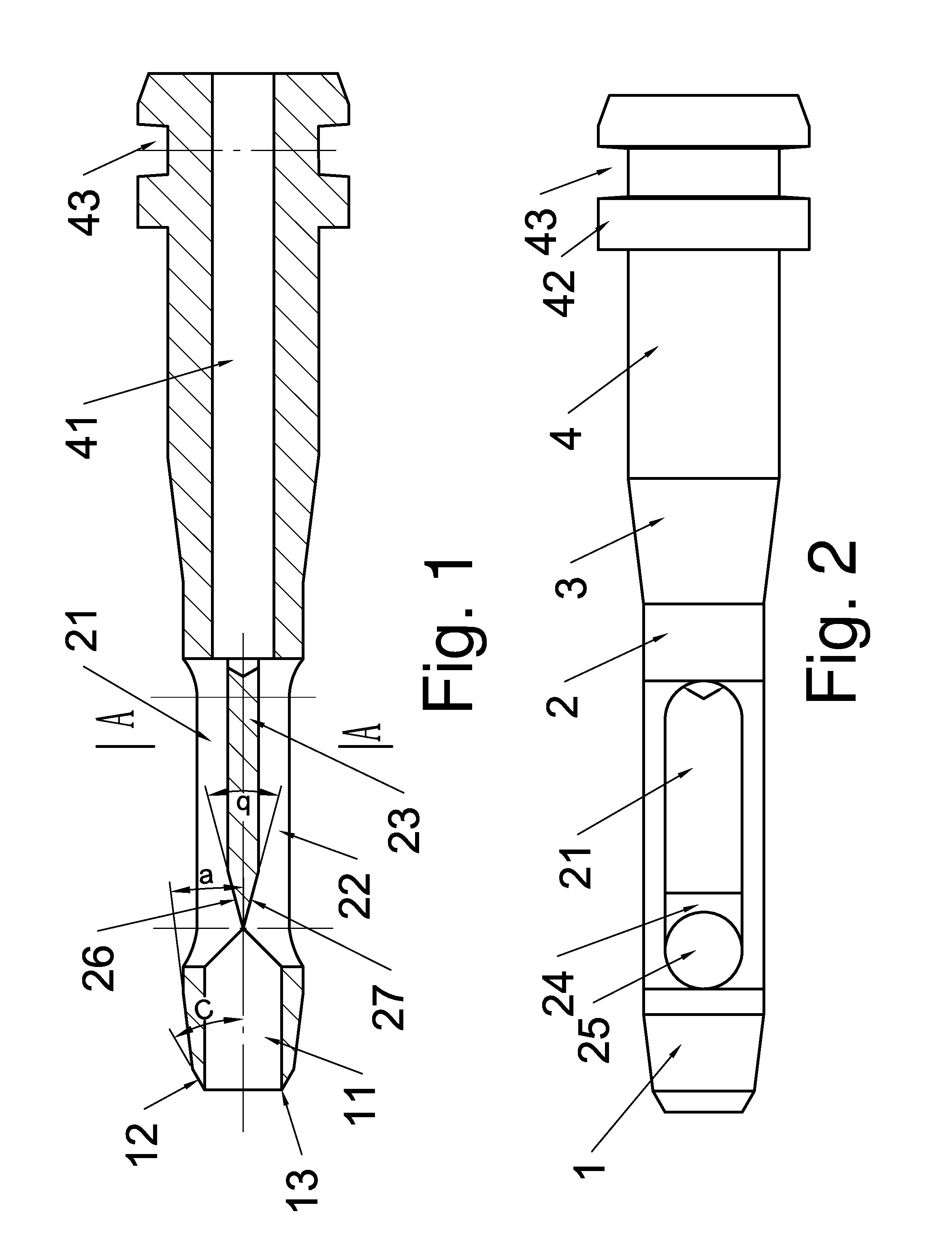 Trunk injection needle