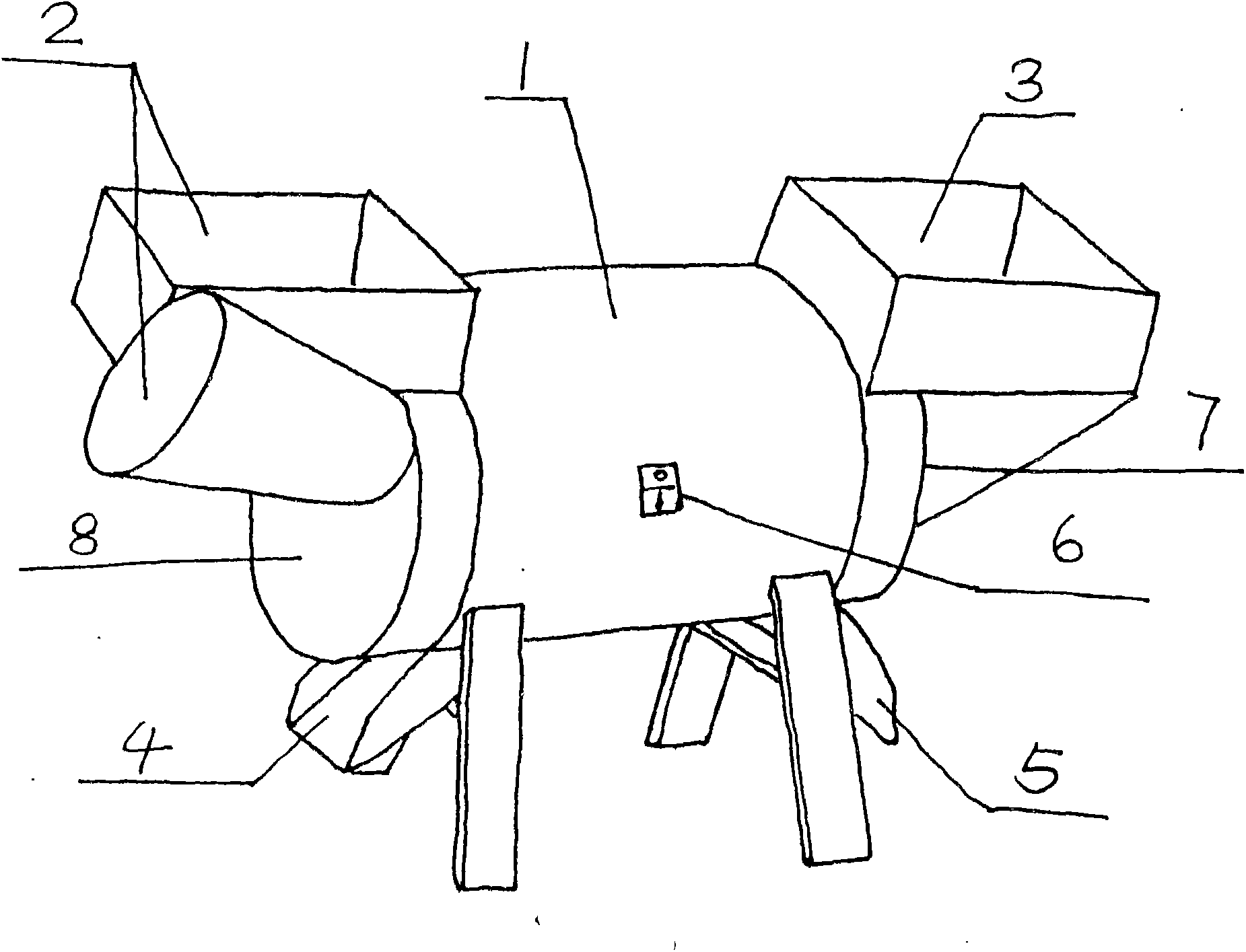 Agricultural machine for shredding, chopping and slicing