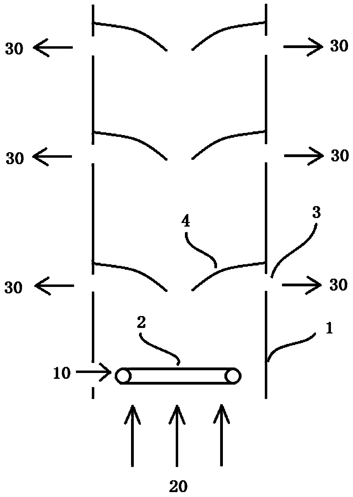 Solid material drying system