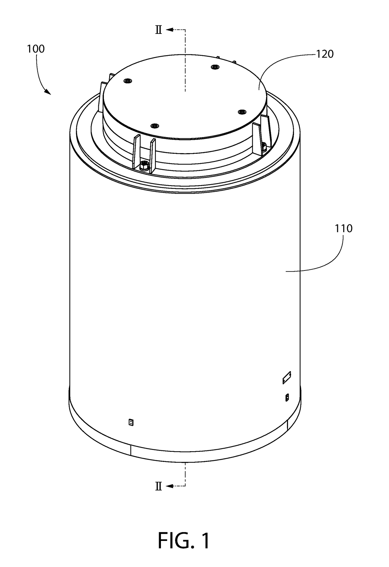 Fuel basket for spent nuclear fuel and container implementing the same