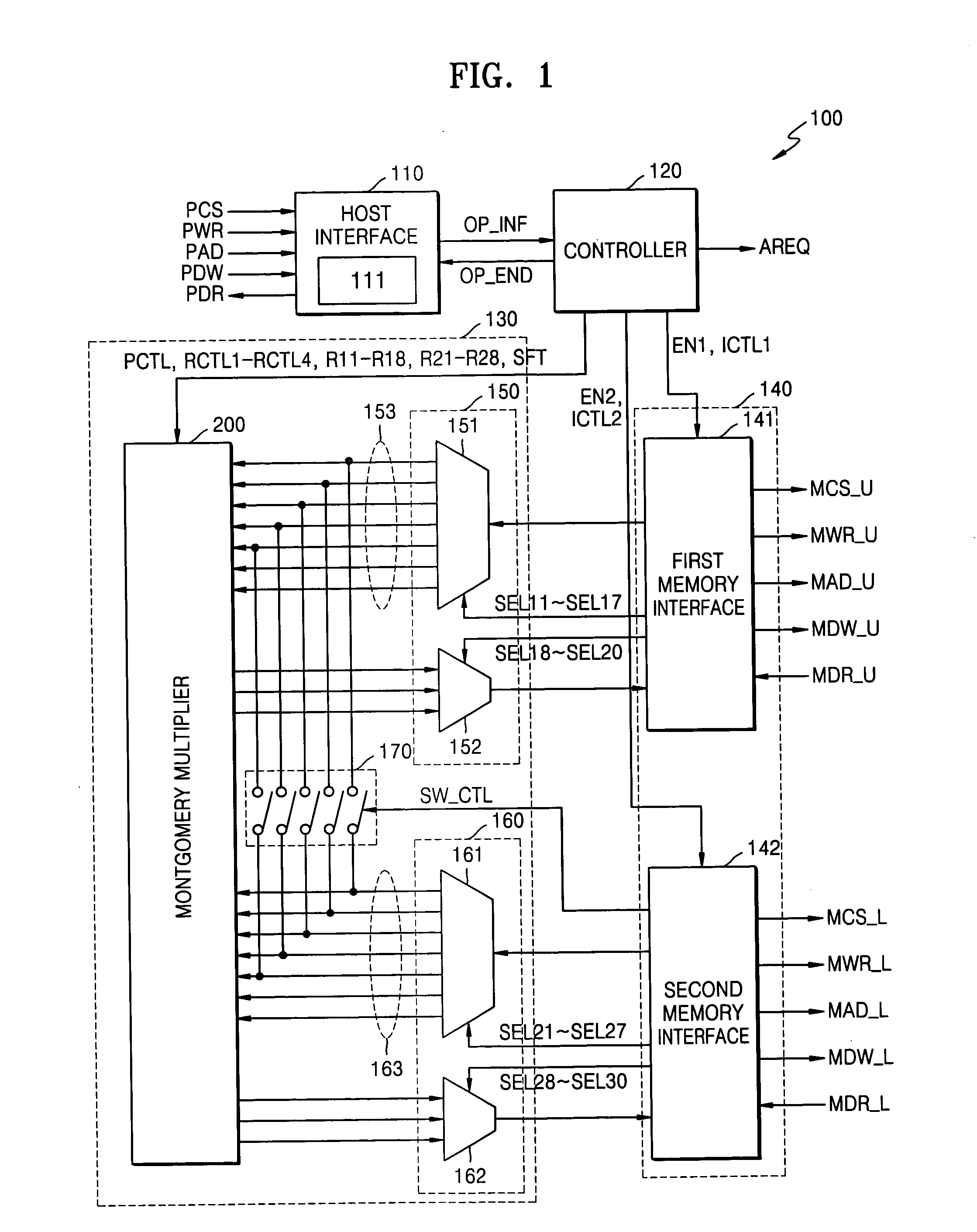 Modular multipliers having segmentable structure and cryptography systems utilizing same