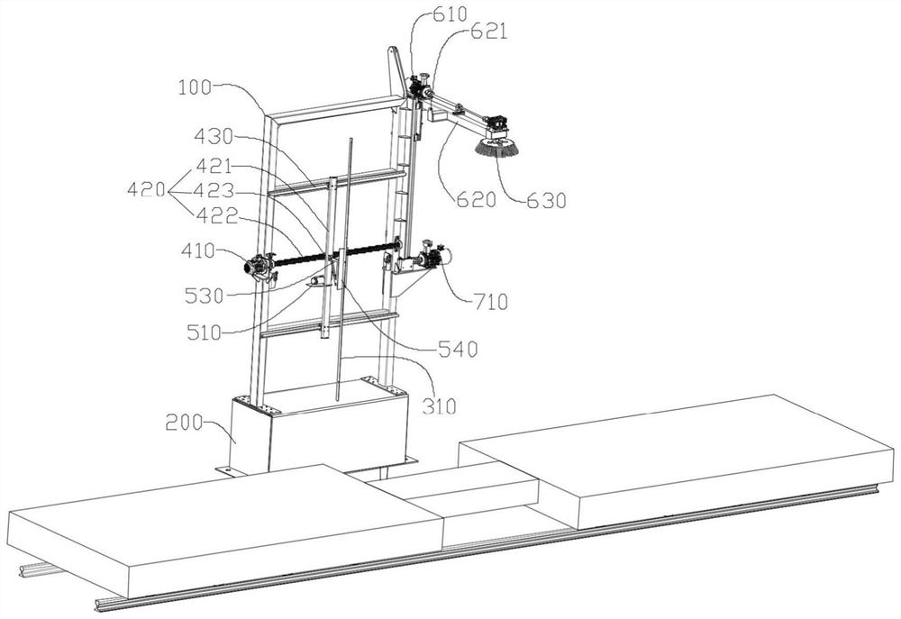 Railway freight car external cleaning robot and control method thereof