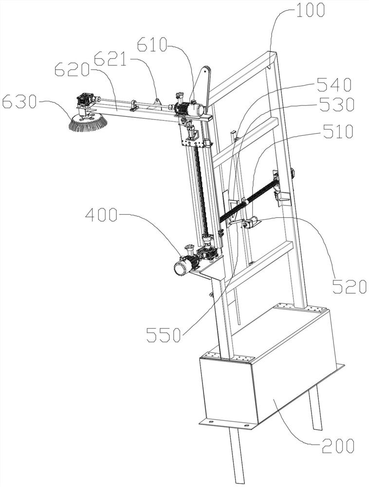 Railway freight car external cleaning robot and control method thereof