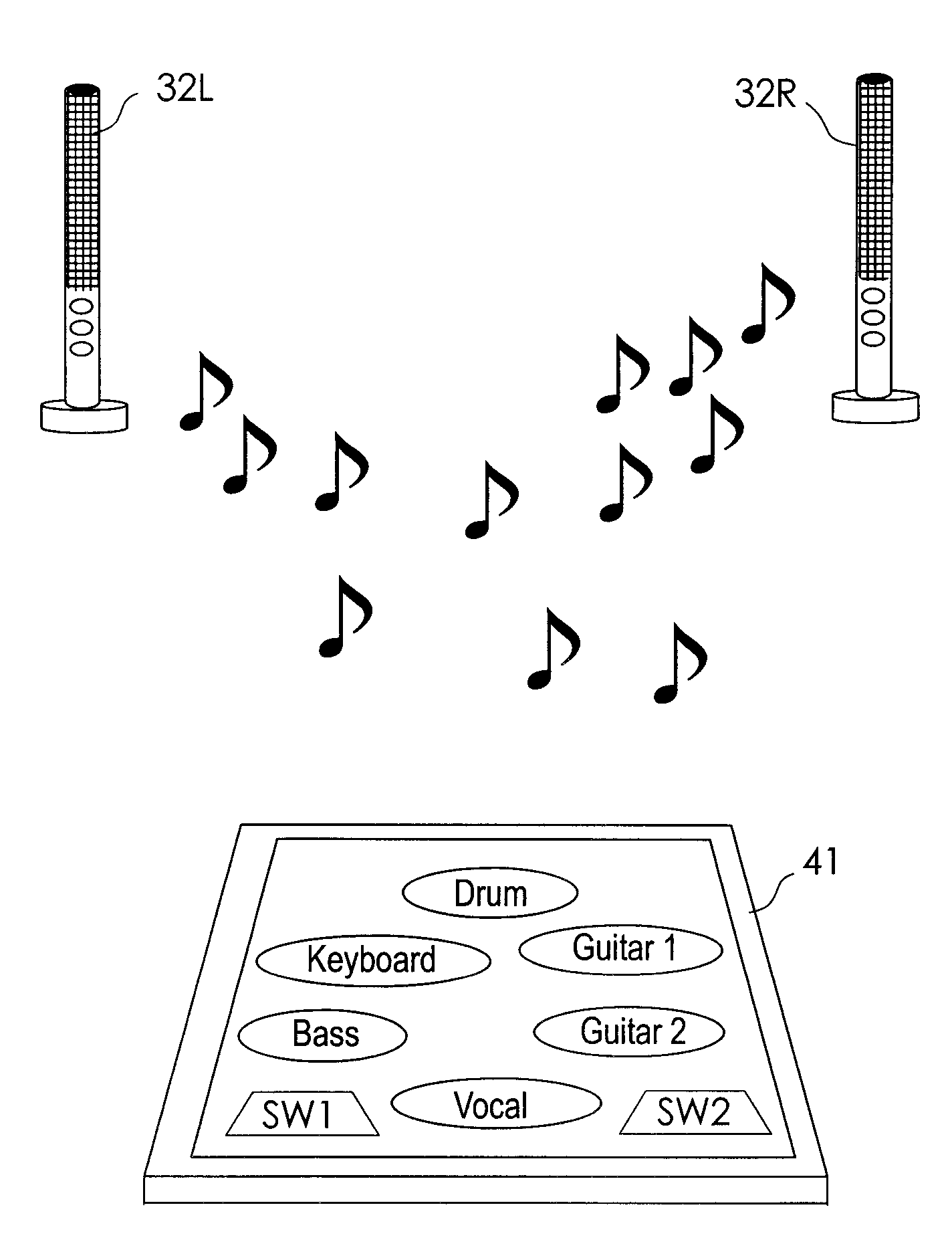 Mixing device, method and program