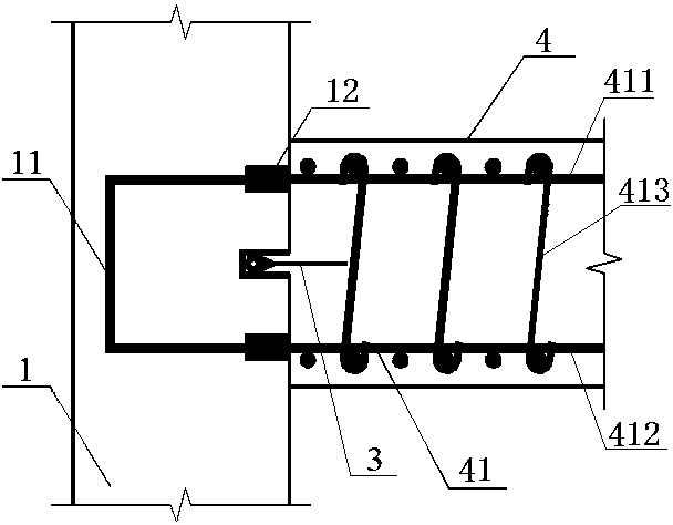 Waterproof structure adopting combined steel-edged rubber water stop and construction method thereof