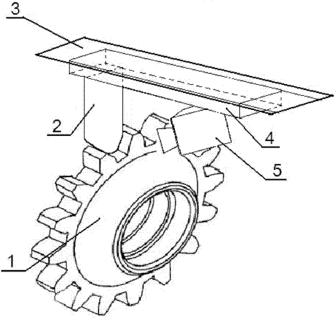 Gear and moulding structure outline measuring method based on template near-field light projection scanning