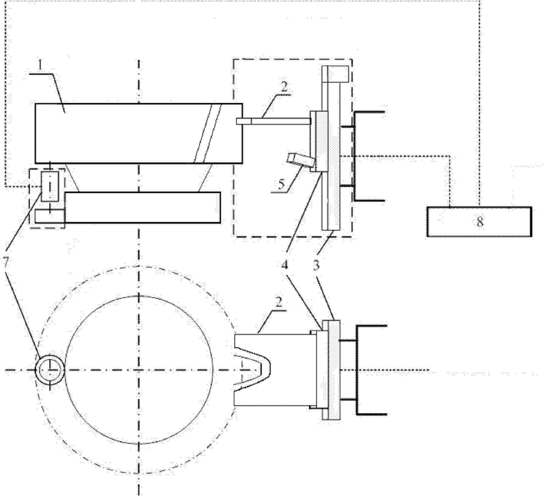 Gear and moulding structure outline measuring method based on template near-field light projection scanning