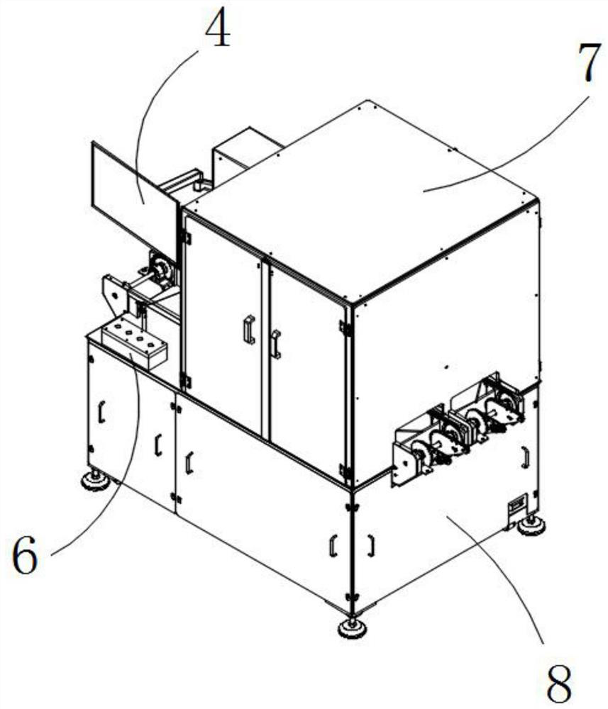 High-automation-degree egg detection machine