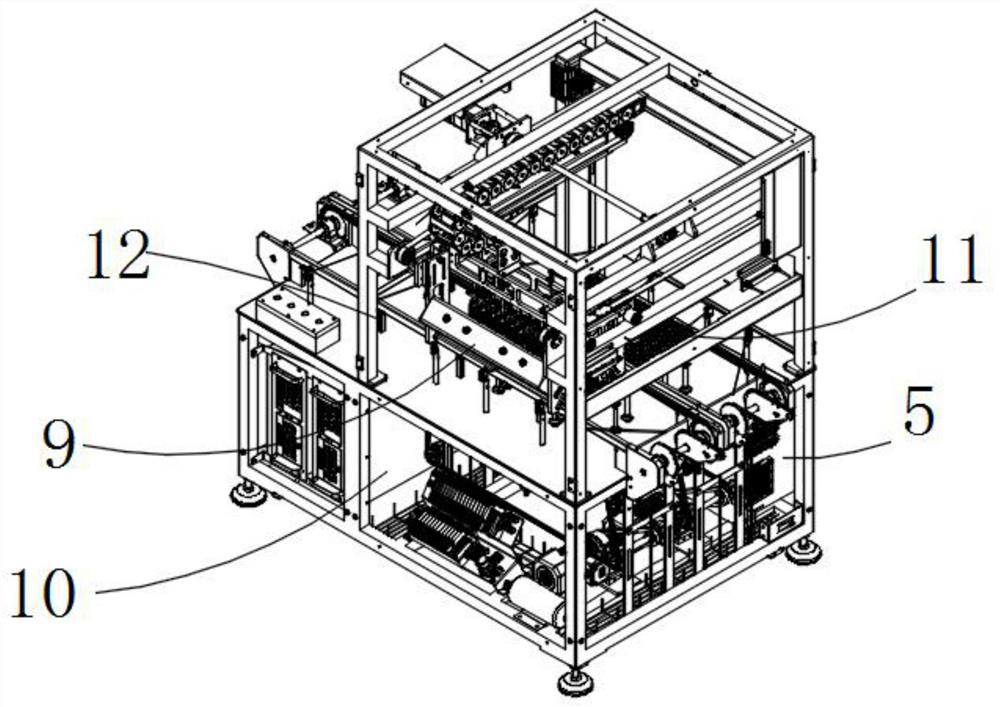 High-automation-degree egg detection machine