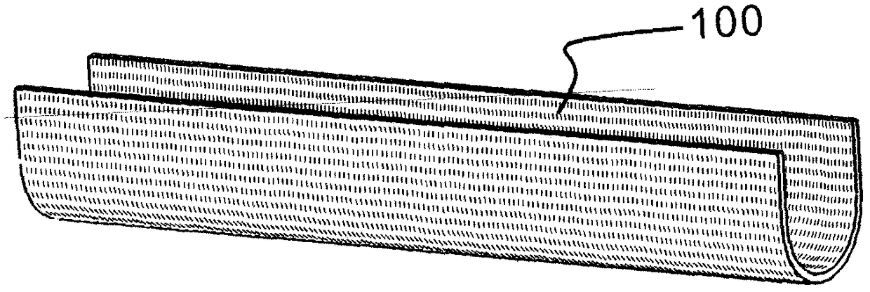 Sewing die and method for strip-shaped composite preform