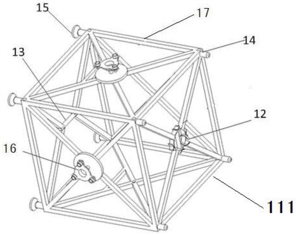 On-orbit assembleable spacecraft based on pre-integrated truss