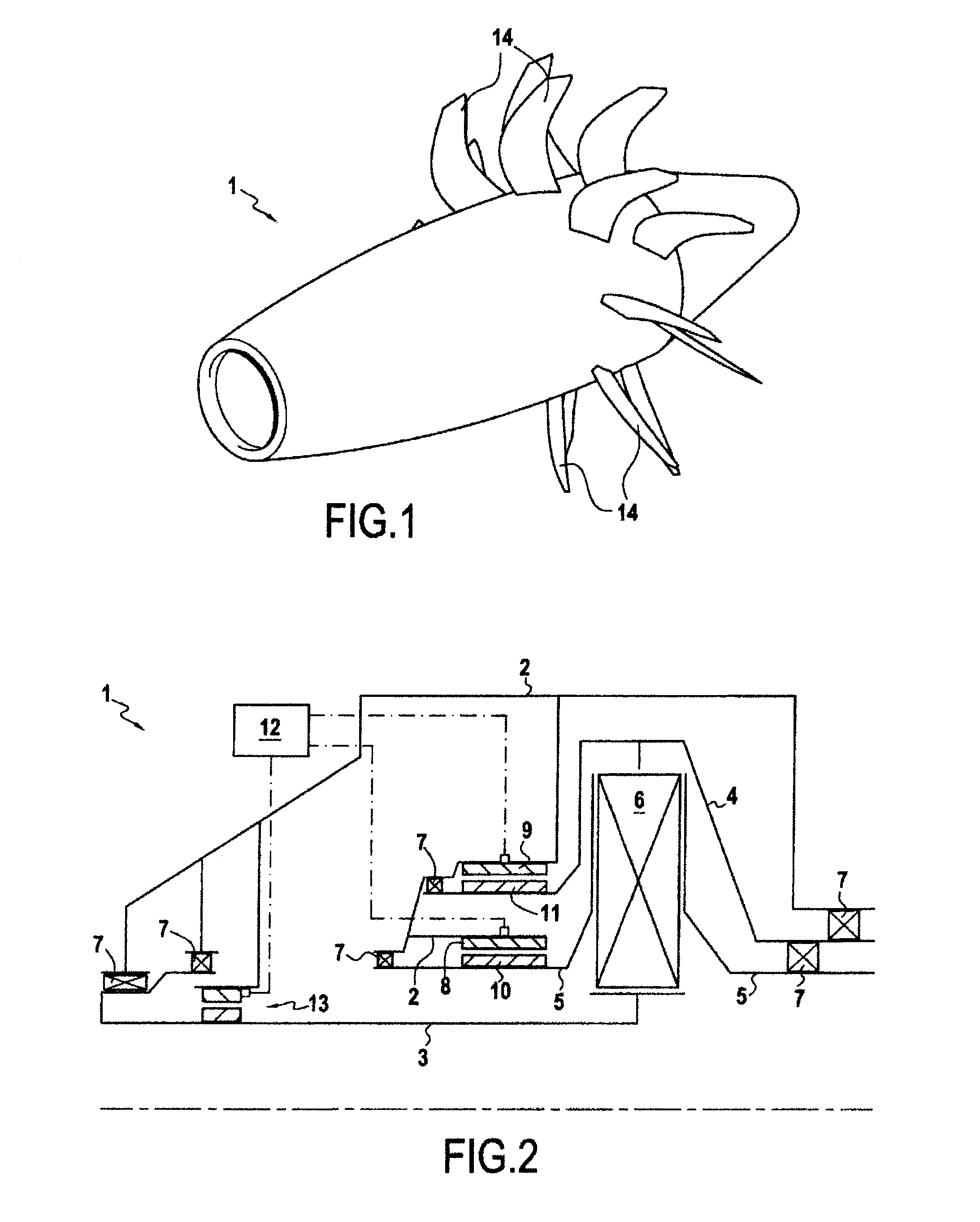 Electrical power supply for equipment carried by a rotary support