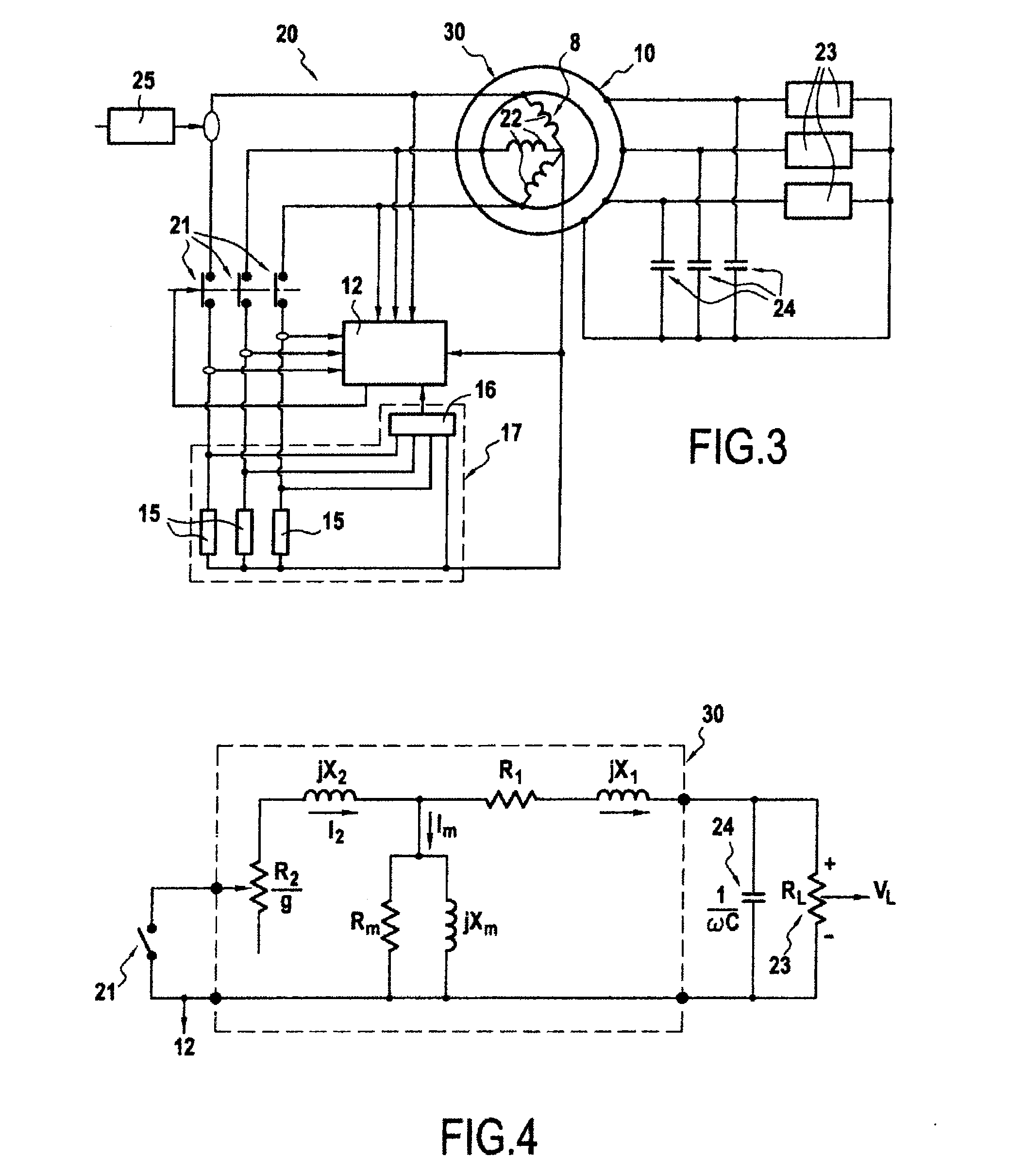 Electrical power supply for equipment carried by a rotary support