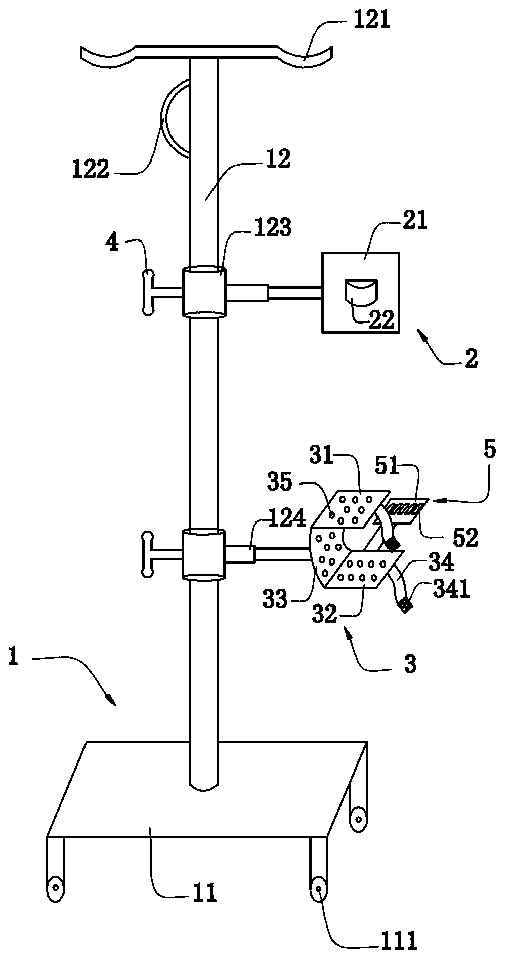 Transfusion nursing device for neurology