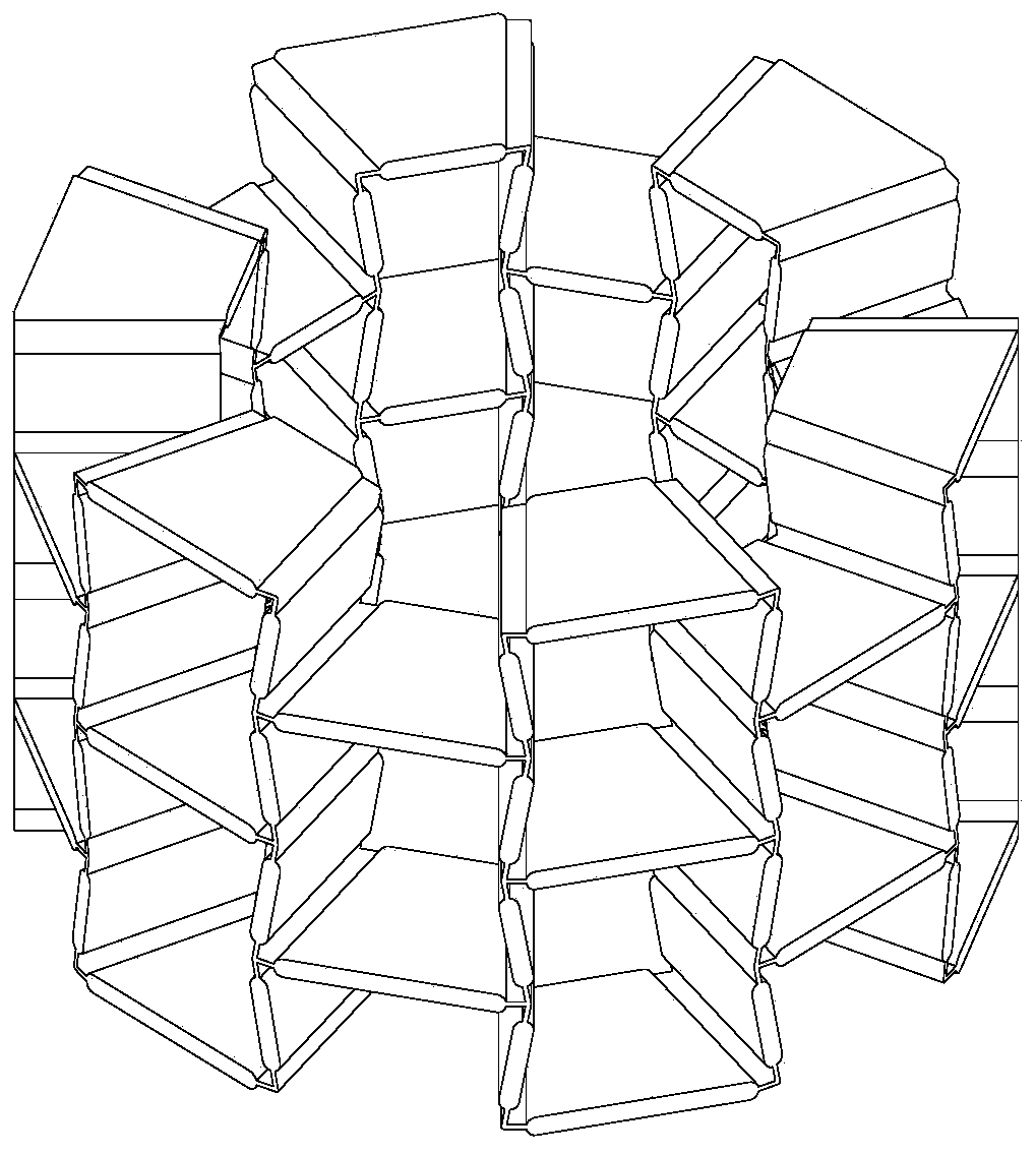 Flexible mechanism with negative poisson ratio characteristic