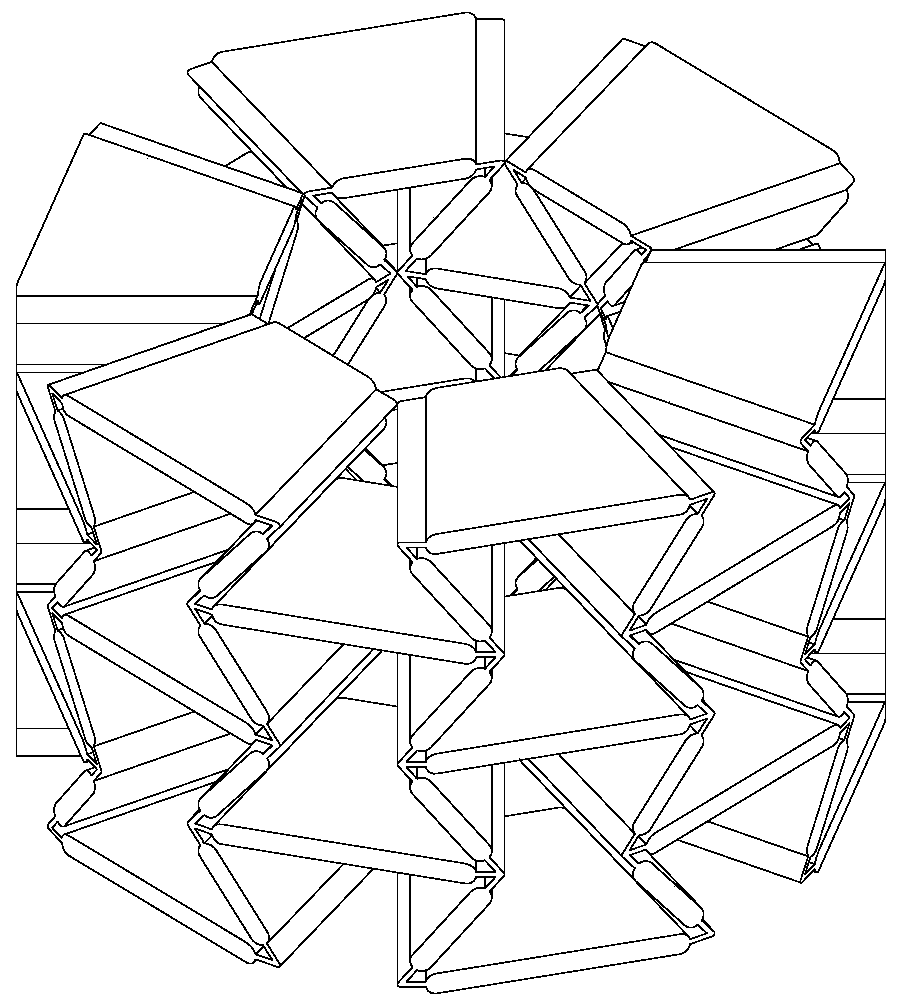 Flexible mechanism with negative poisson ratio characteristic