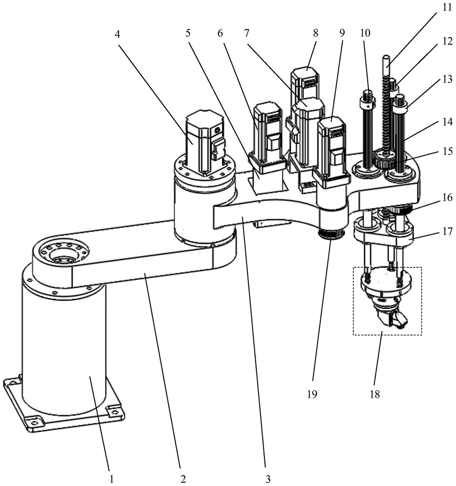 Six-DOF (Degree Of Freedom) planar joint robot