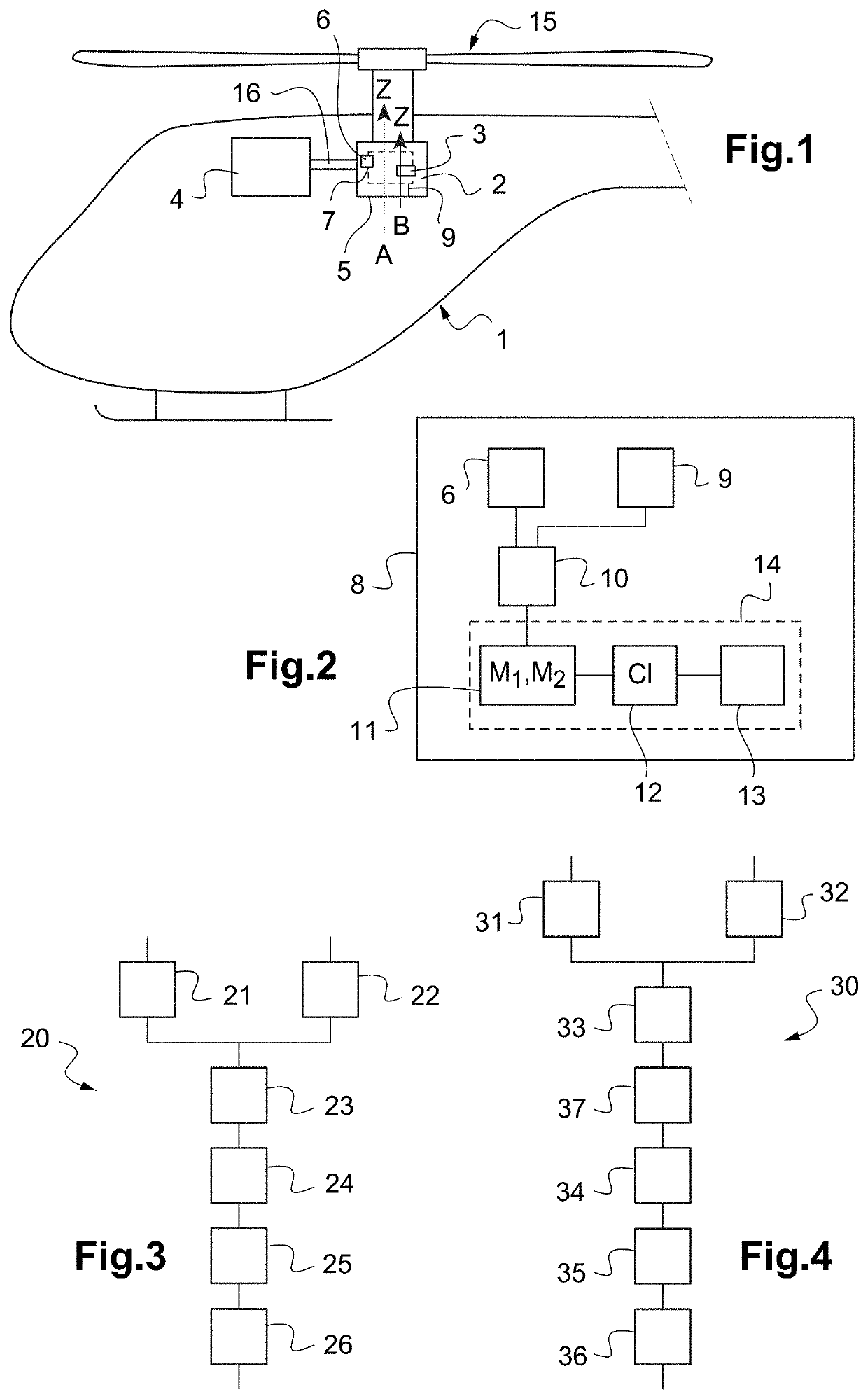 Method for monitoring and detecting the formation of degradation in at least one moving part of a rotating mechanism and associated system