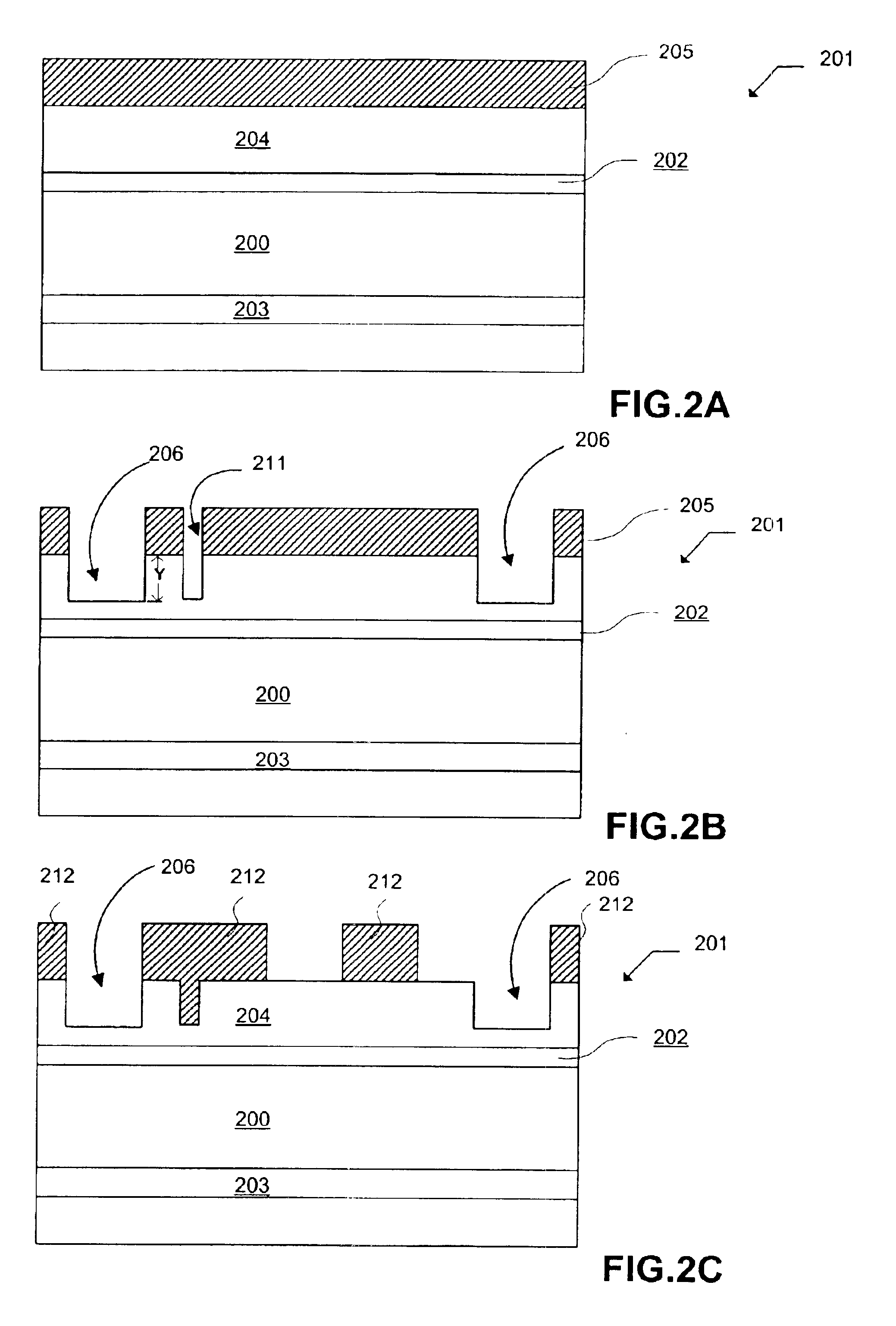 Fabrication of trenches with multiple depths on the same substrate