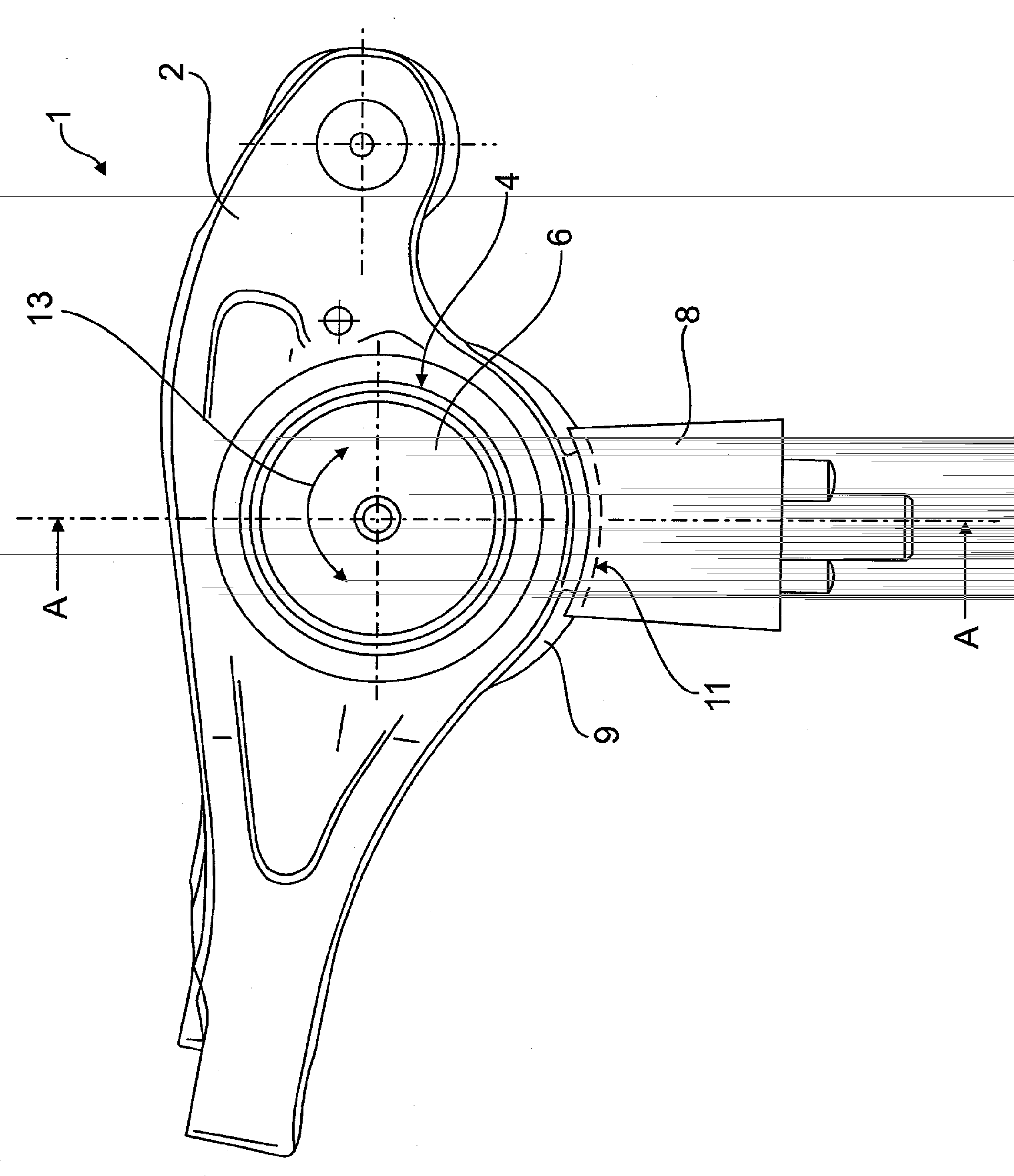 Bearing of a rocker arm for a valve train of an internal combustion engine