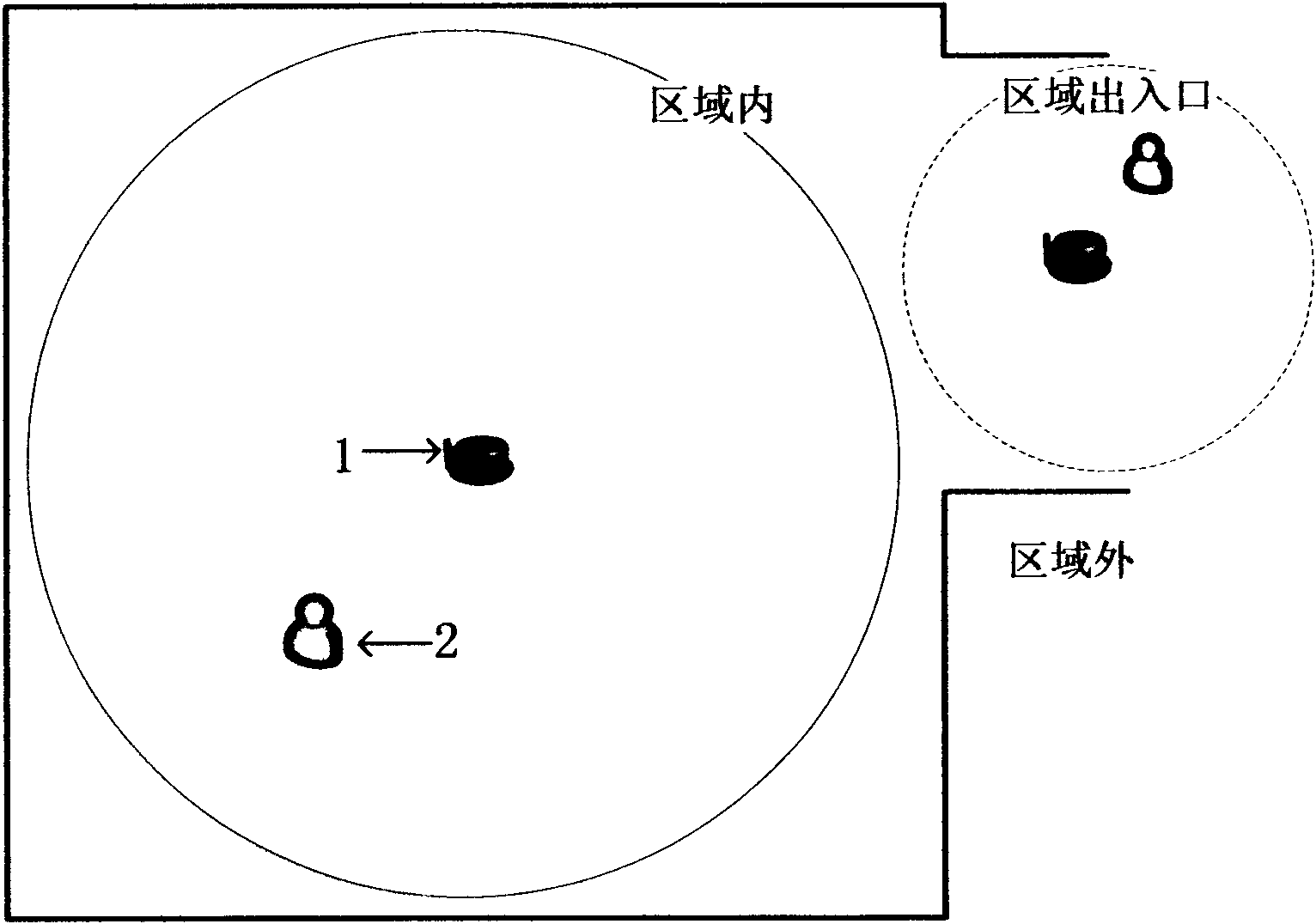 Real-time positioning system of prisons based on RFID and implementation method thereof