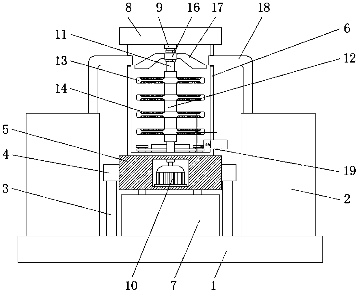 Paper making device realizing cyclic utilization of waste paper