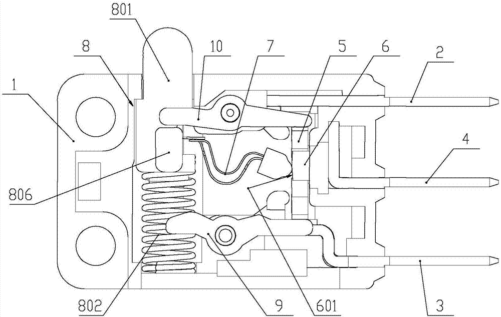 Micro-moving position-limiting general switch