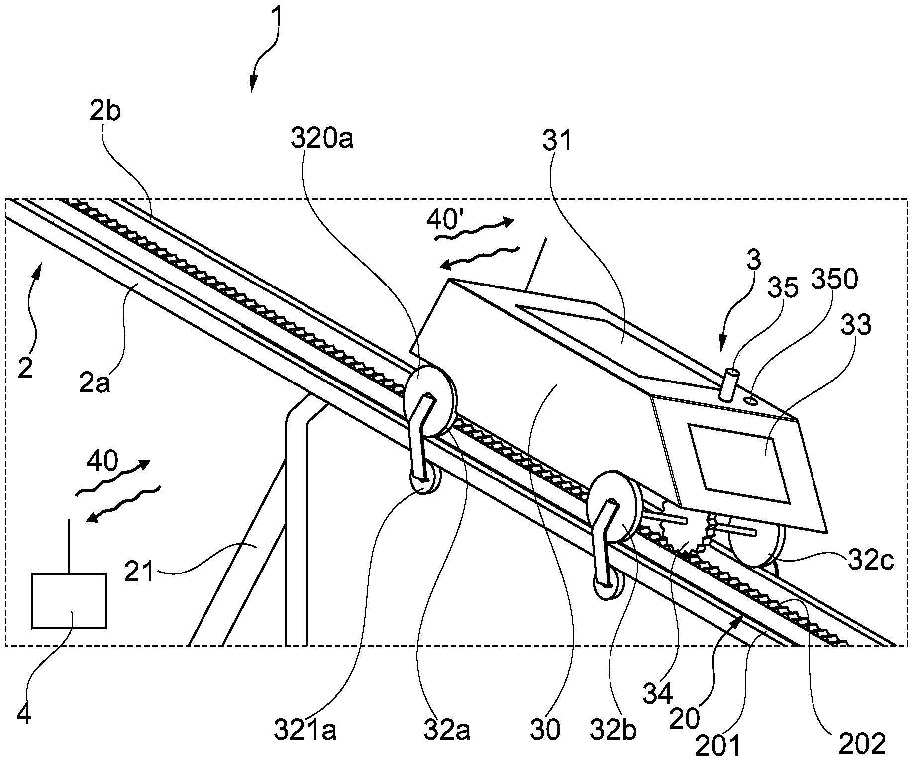 Railway vehicle and transportation system