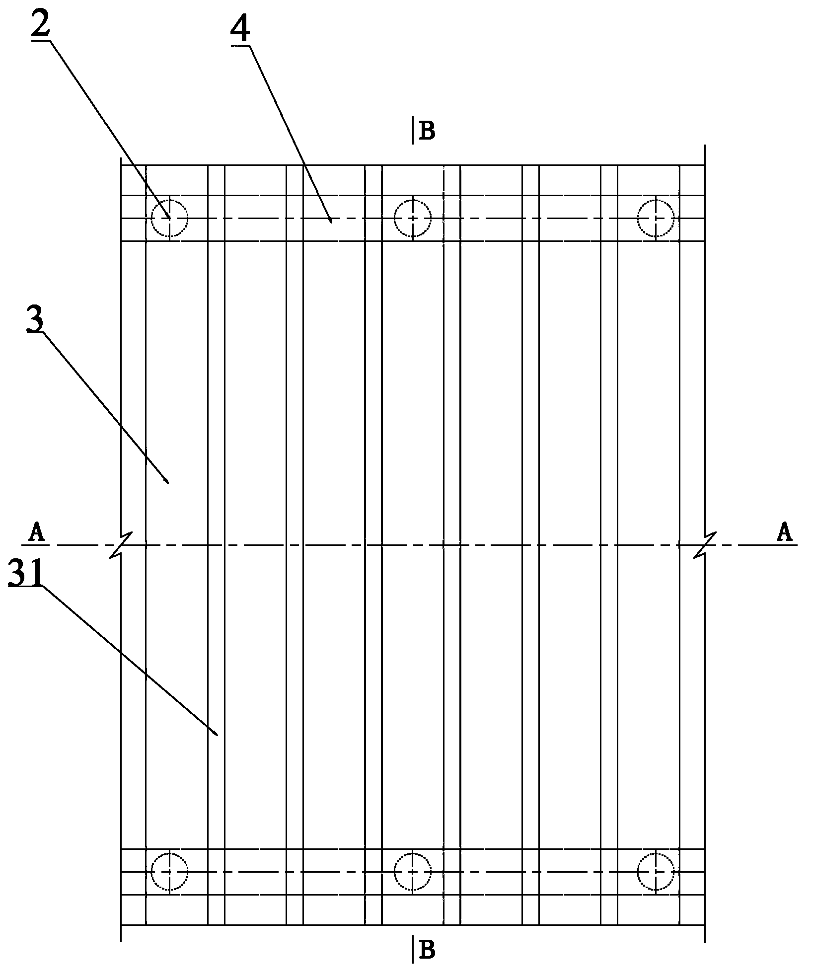 Bridge with transverse bearing system