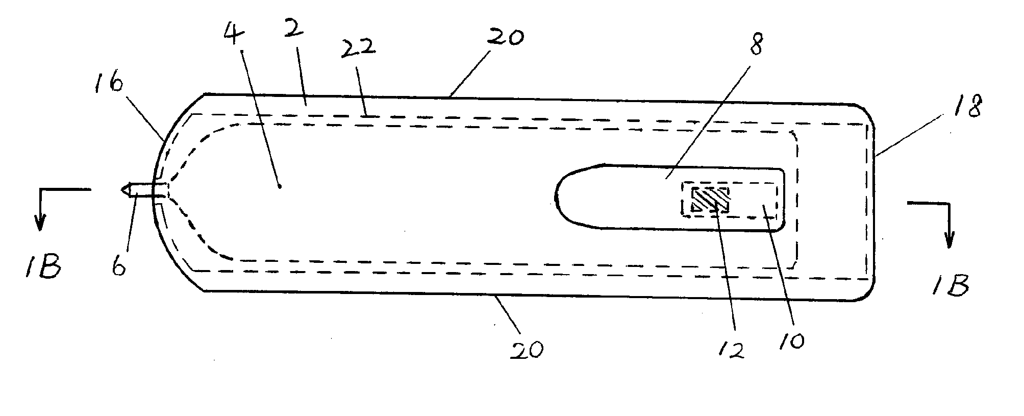 Flat Ink Cartridge for Writing Instruments