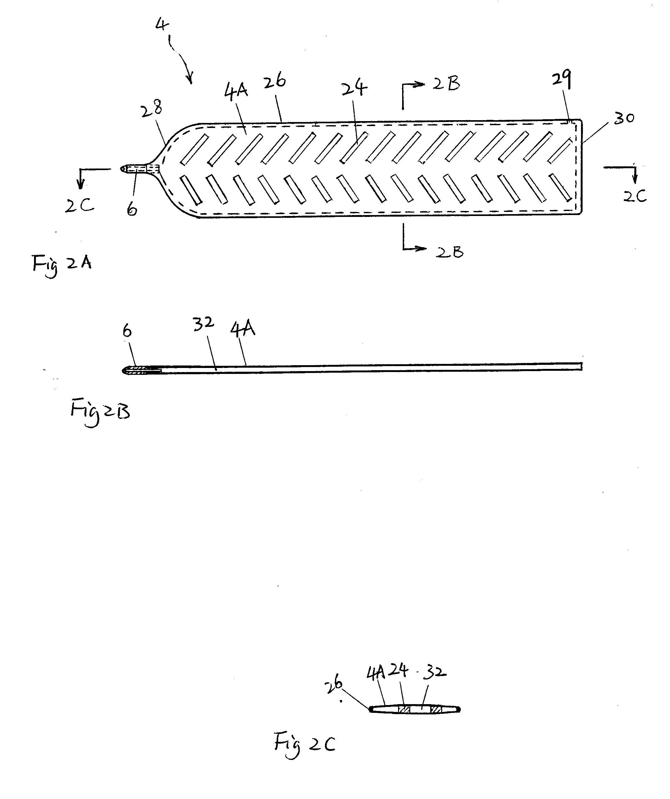 Flat Ink Cartridge for Writing Instruments