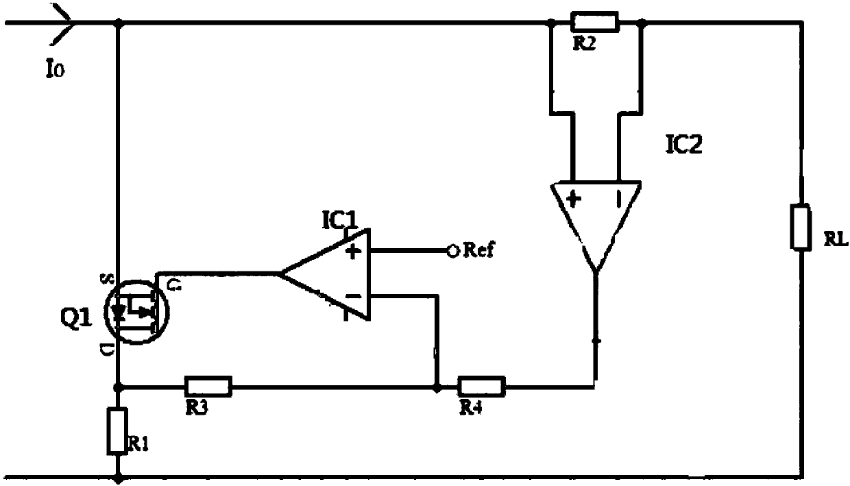 Bypass parallel-connection constant-current source circuit