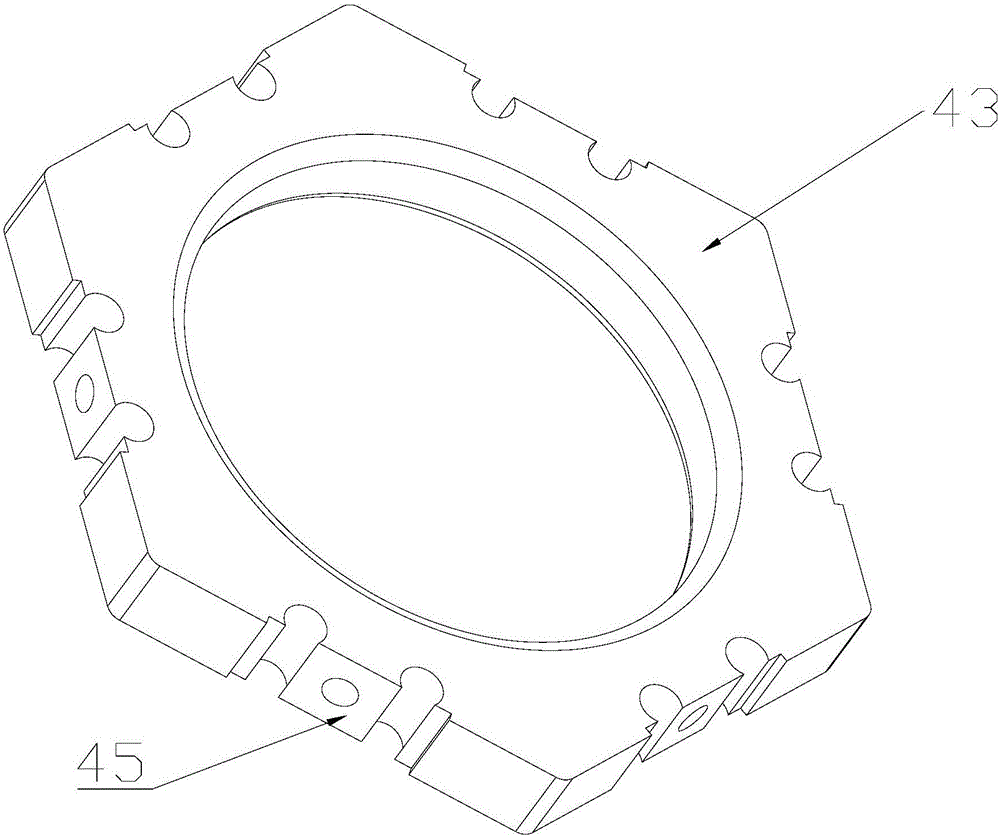 Grinding fixture device suitable for cloud computing multi-core connector