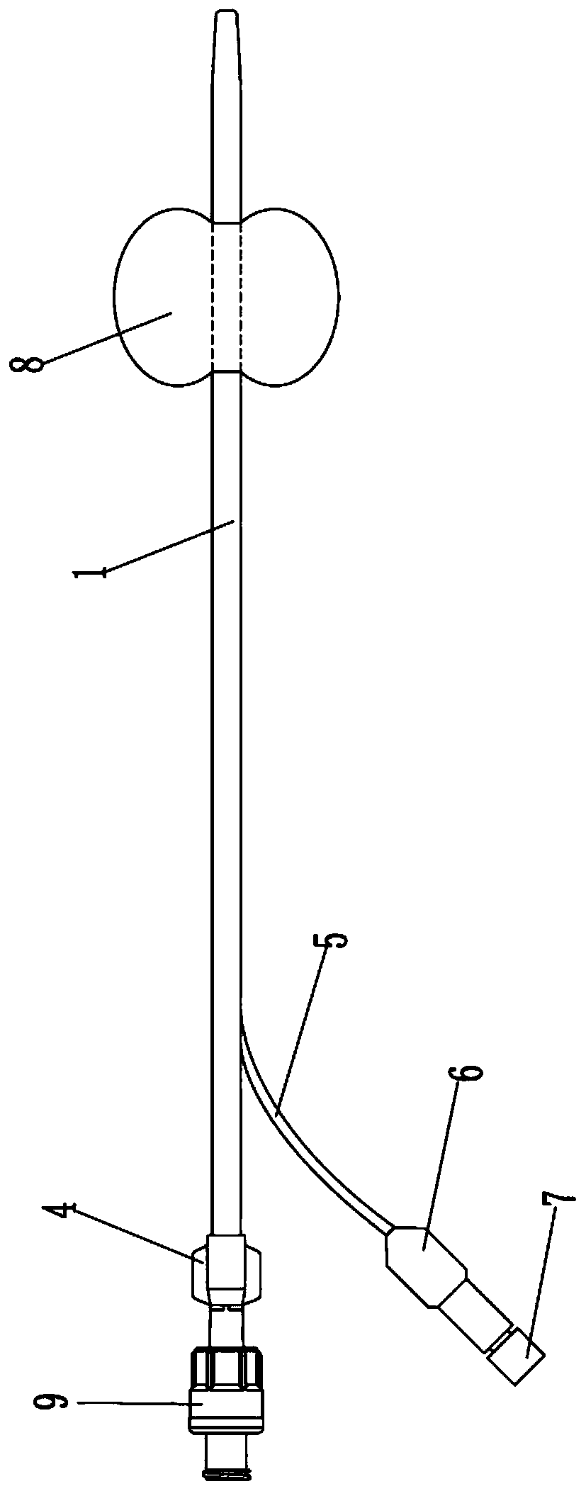 Oviduct-radiography catheter device