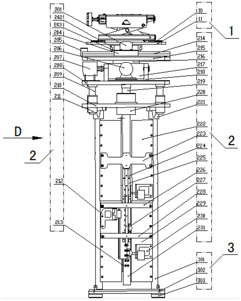 Five degrees of freedom car seat vibration test bench