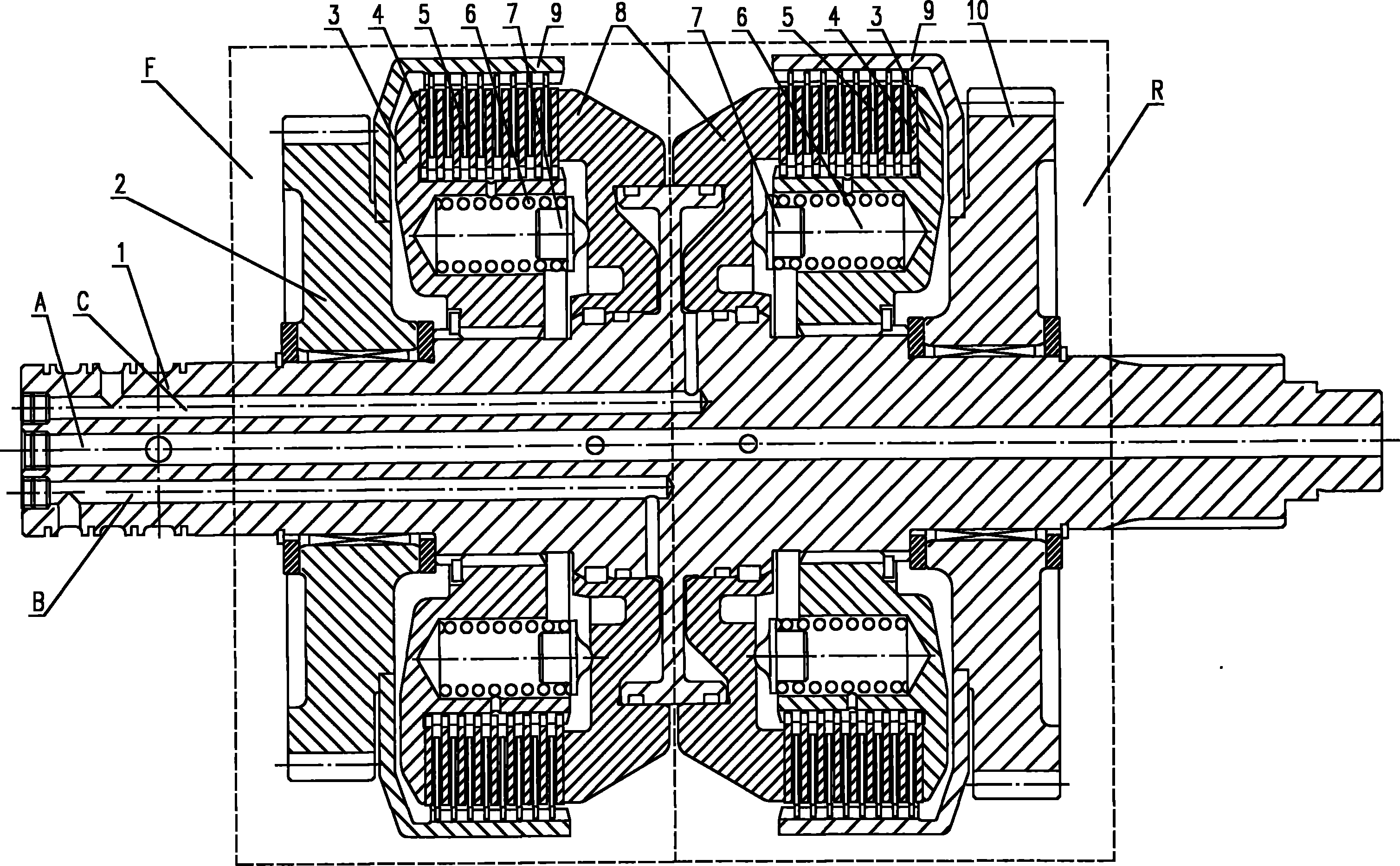 Tractor load reversing clutch device