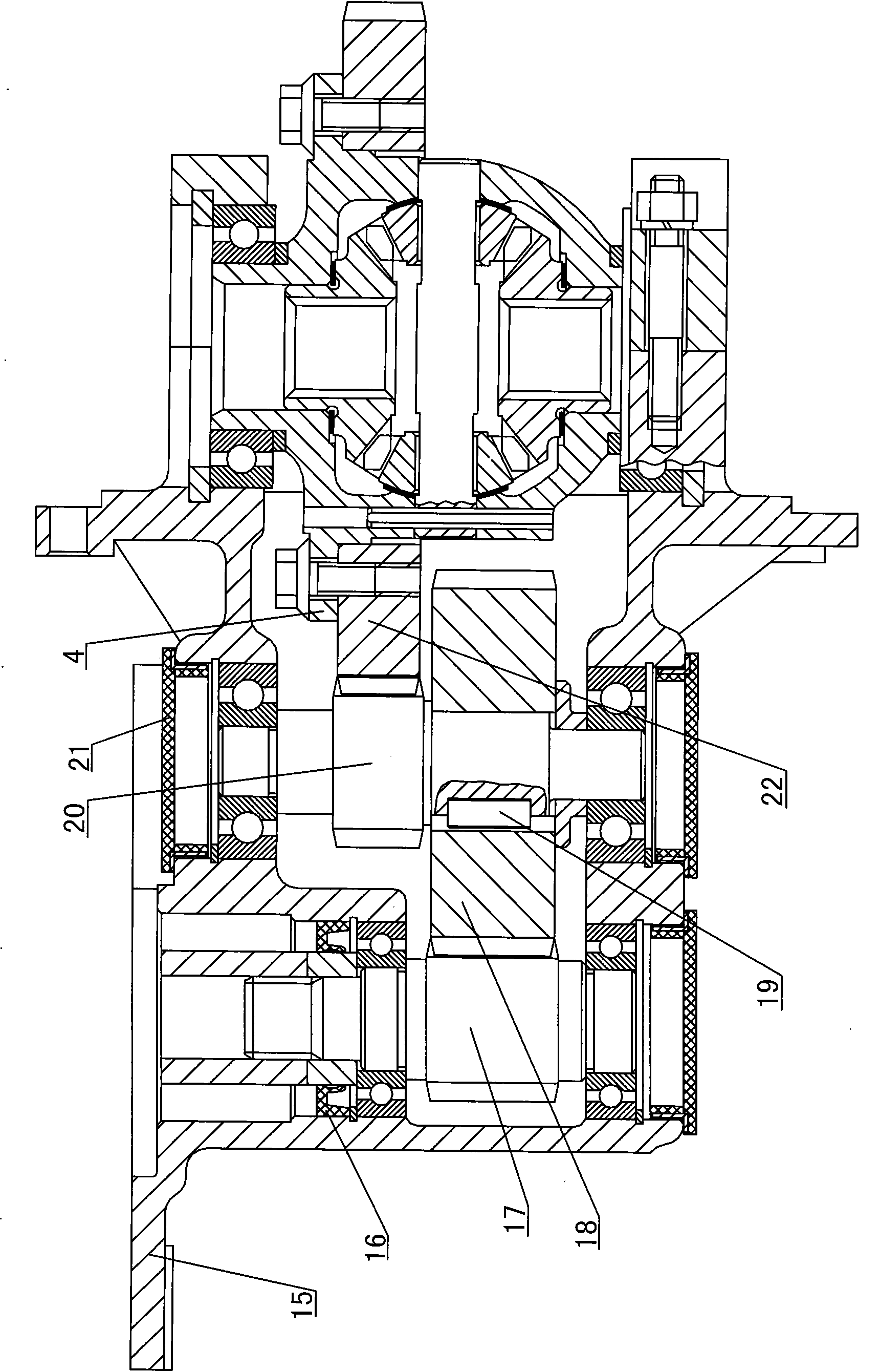 Semi-floating drive axle for electric sightseeing vehicle and electric cargo truck