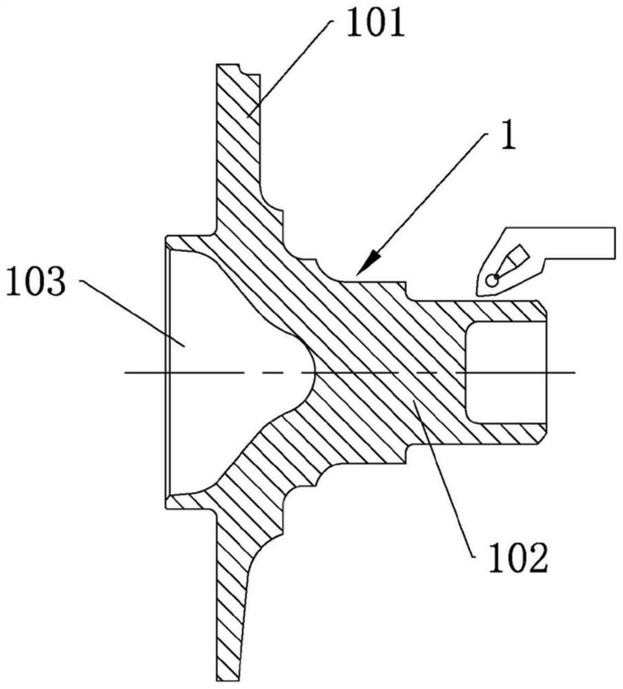 Flange plate turning process and machining equipment